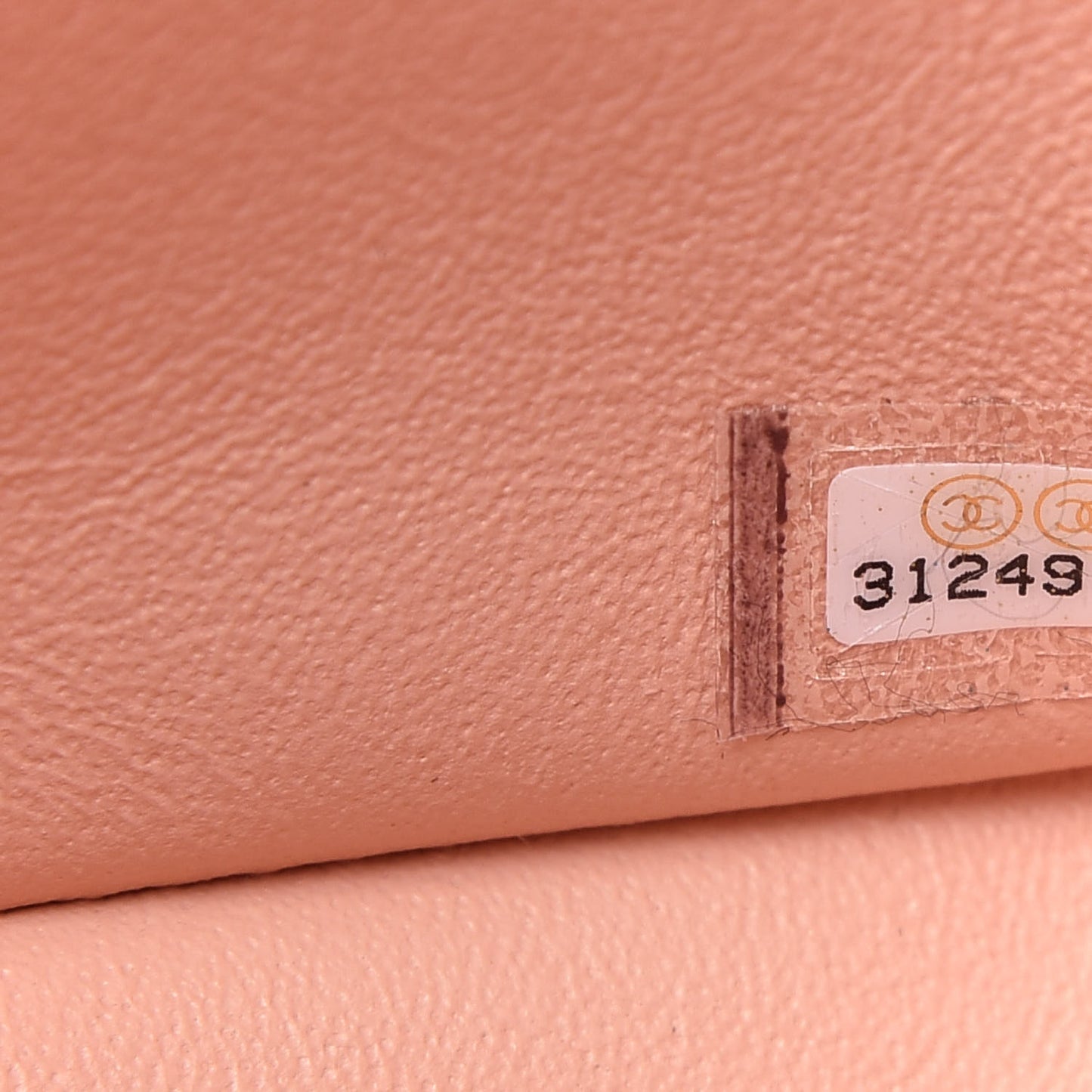 Lambskin Quilted Mini Square Flap Light Pink