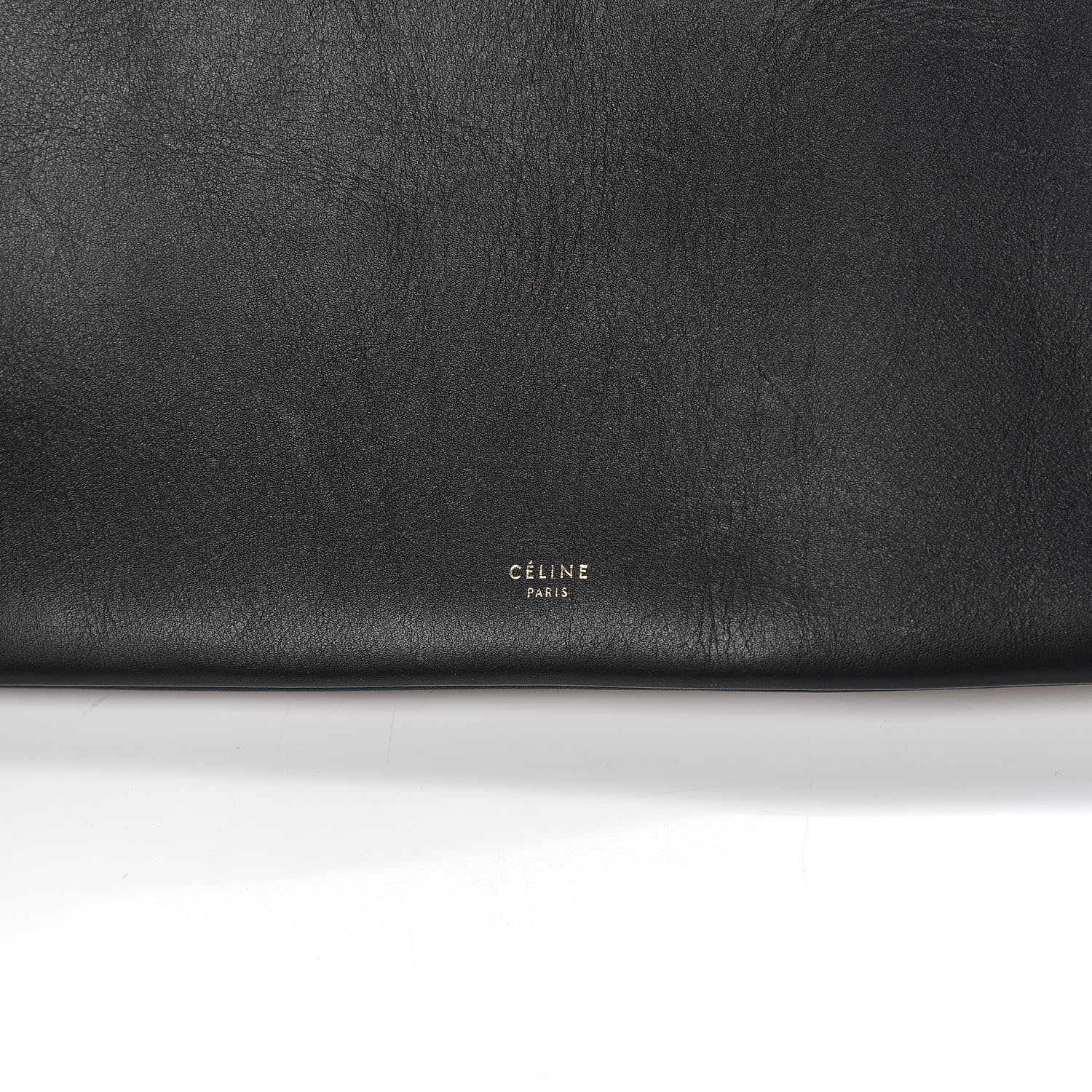 Celine Smooth Calfskin Linen Folded Cabas Black 10 of 13