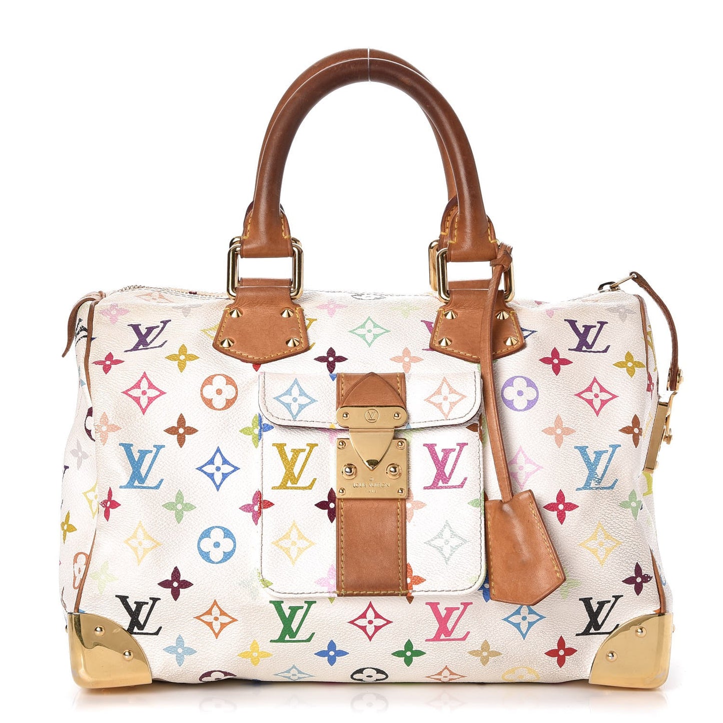 Monogram Multicolor Speedy 30 White