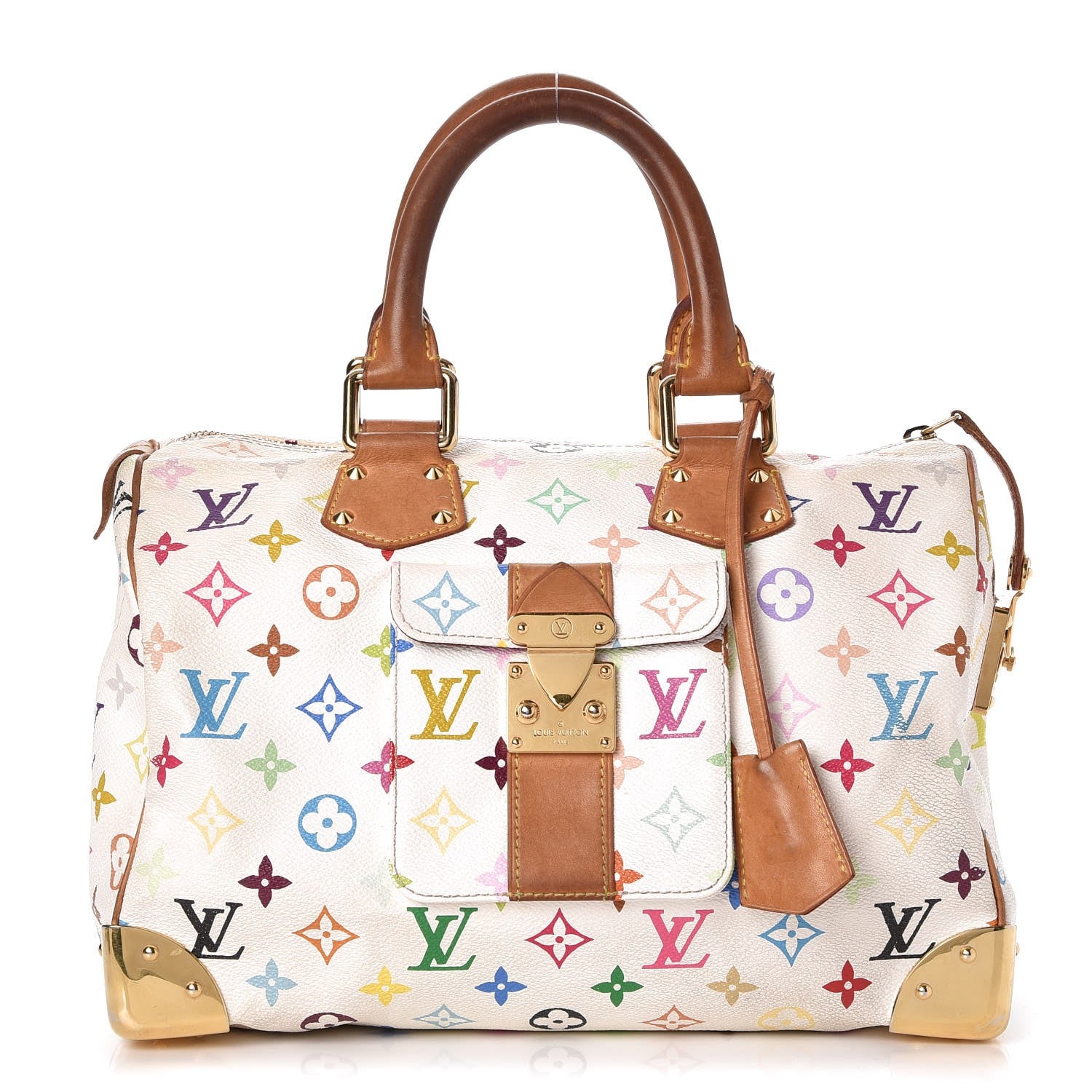 Louis Vuitton Monogram Multicolor Speedy 30 White 1 of 15