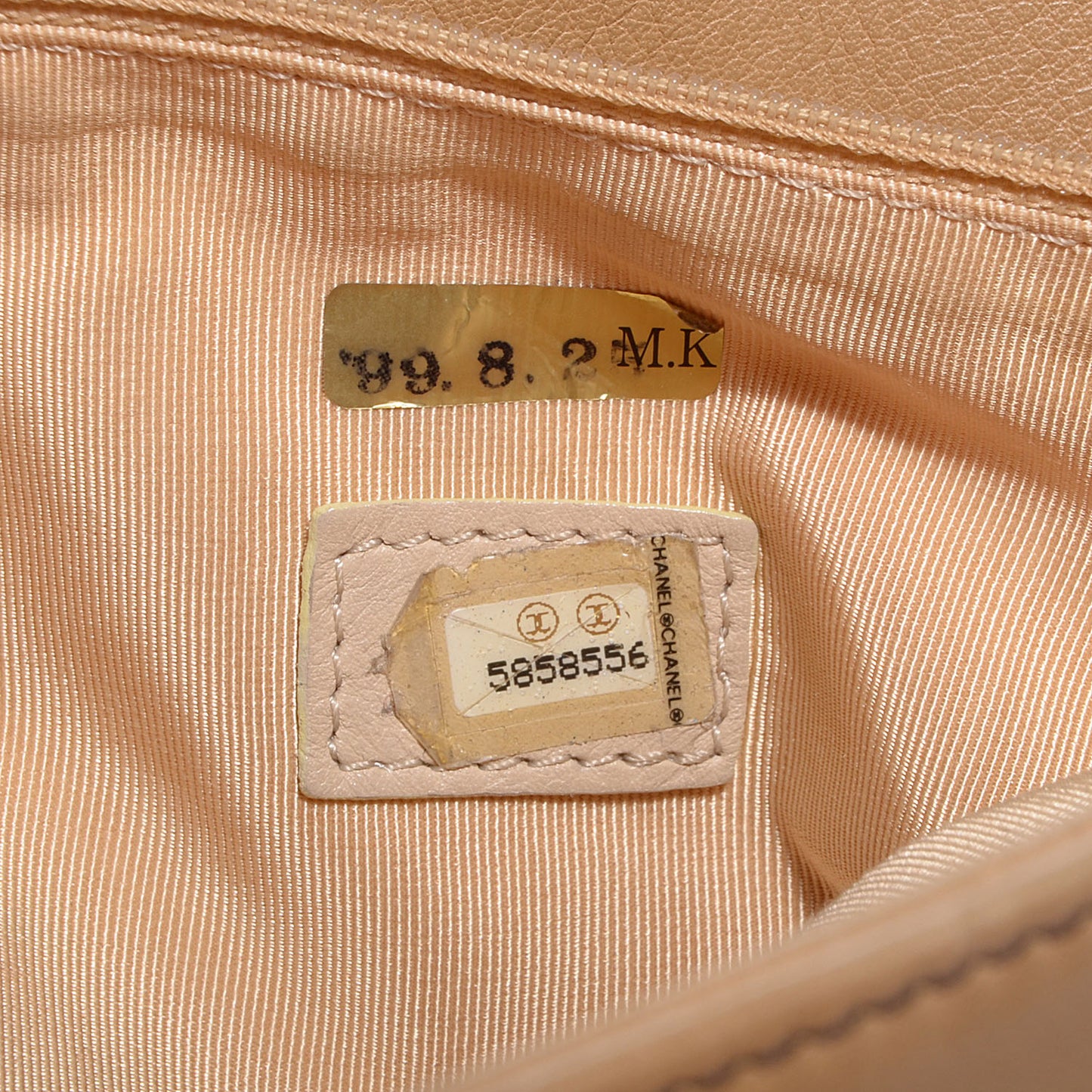 Leather Shopper Tote Beige
