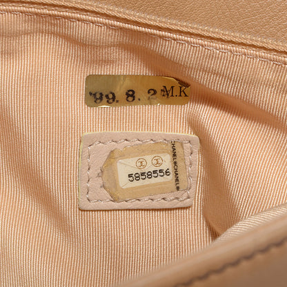 Chanel Leather Shopper Tote Beige 7 of 10