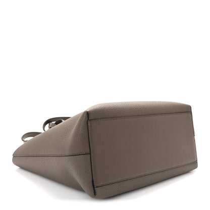 Loewe Grained Calfskin Small Anagram Tote Dark Taupe 4 of 9