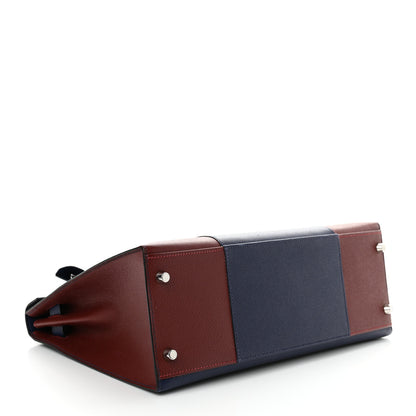 Hermes Epsom Flag Kelly Sellier 32 Rouge H Bleu Saphir 4 of 13