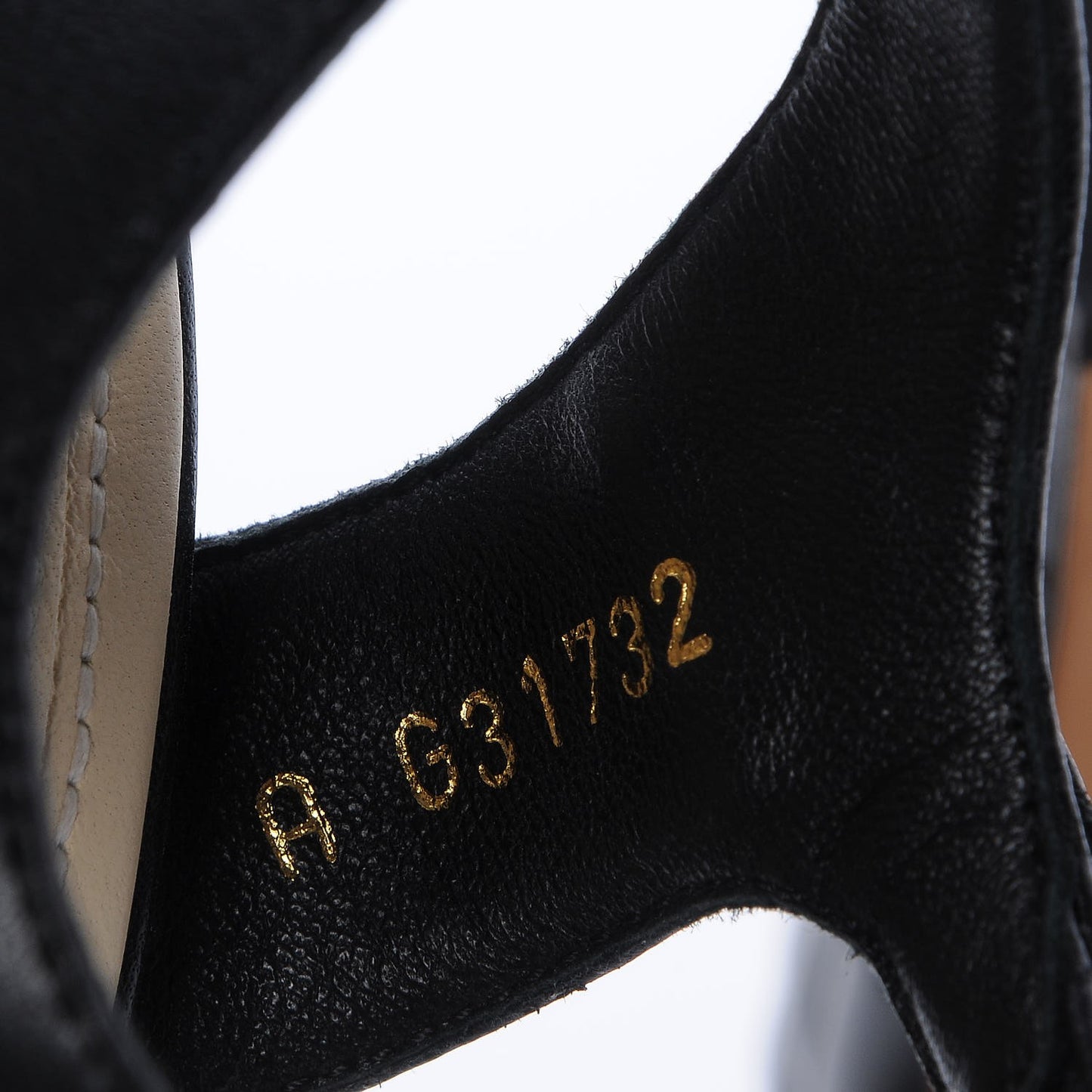 Lambskin Reissue Chain Sandals 36 Black Gold