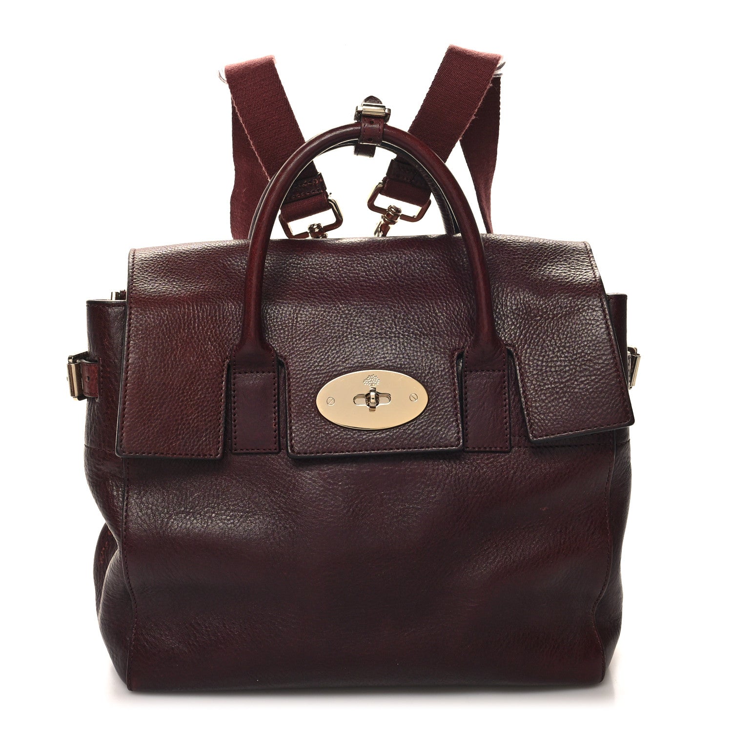 Mulberry Natural Leather Cara Delevigne Convertible Satchel Oxblood 1 of 11