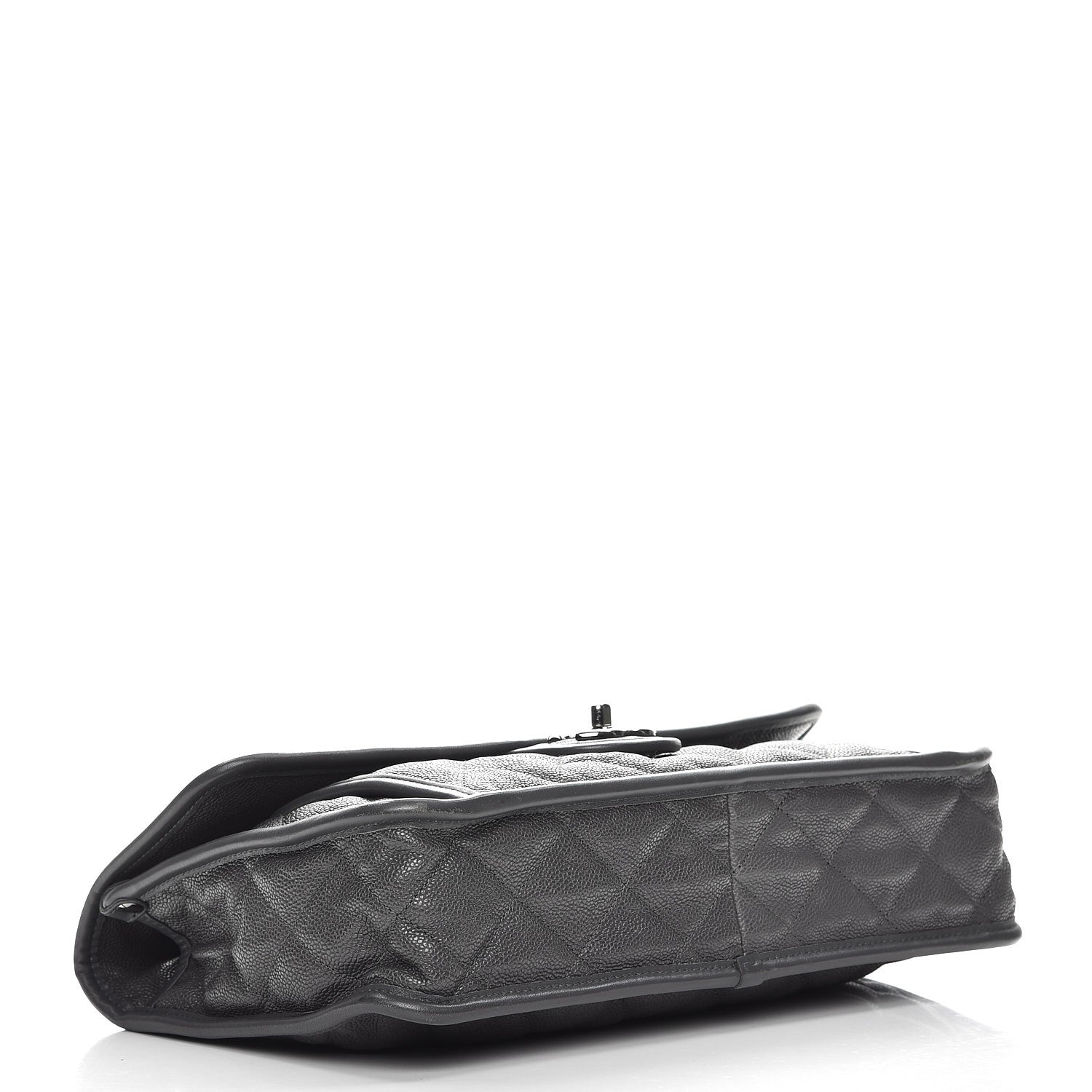Chanel Caviar Quilted Large French Riviera Flap Dark Grey 4 of 12