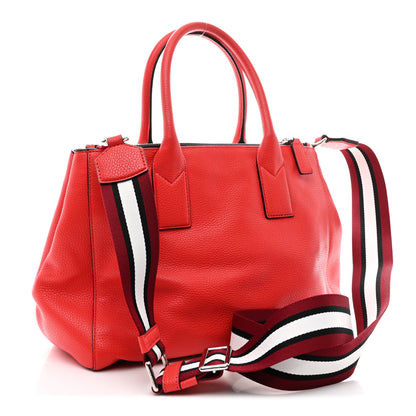 Marc Jacobs Pebbled Calfskin Gotham Bauletto Satchel Red 3 of 11