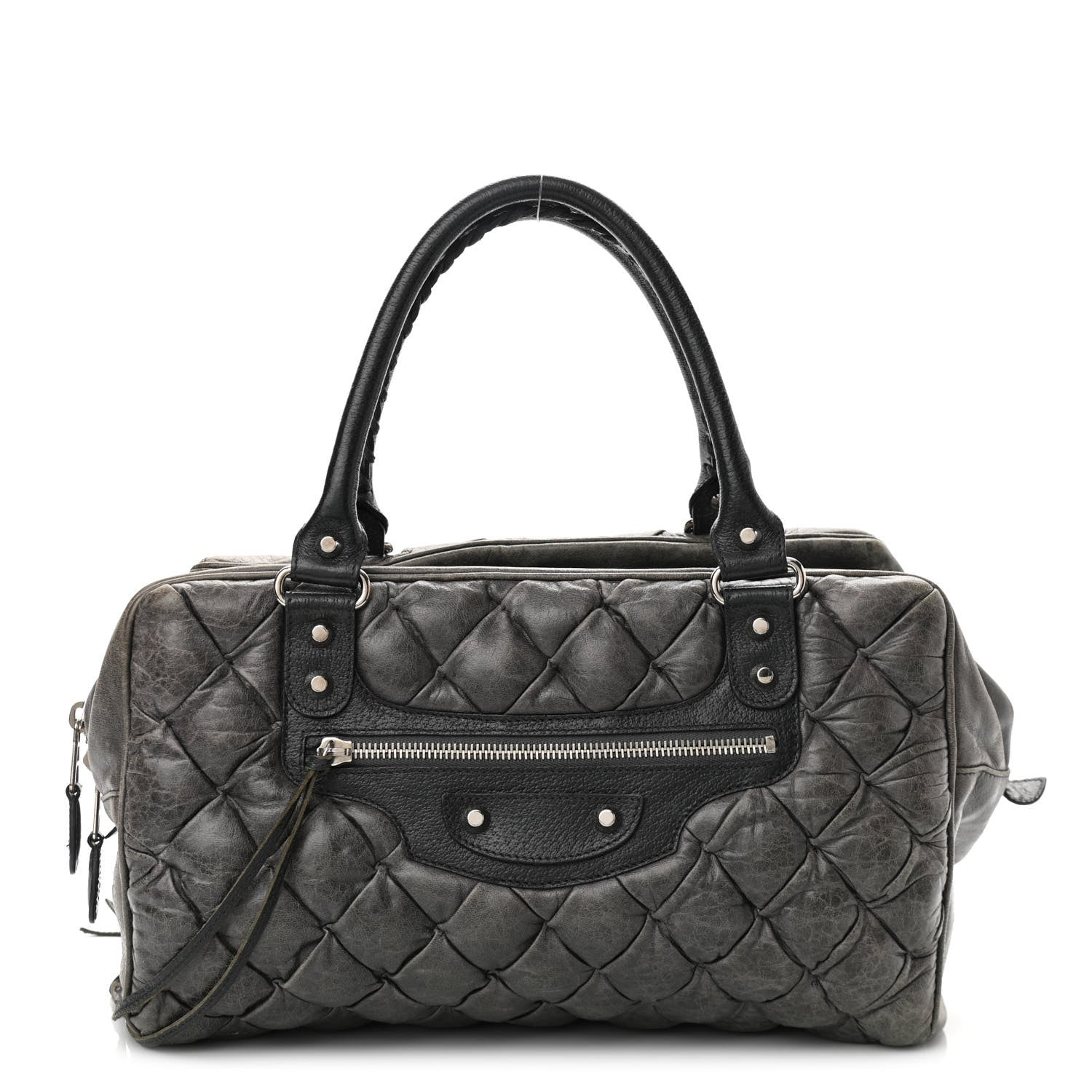 Balenciaga Chevre Quilted Matelasse MM Gris Fossile 1 of 14