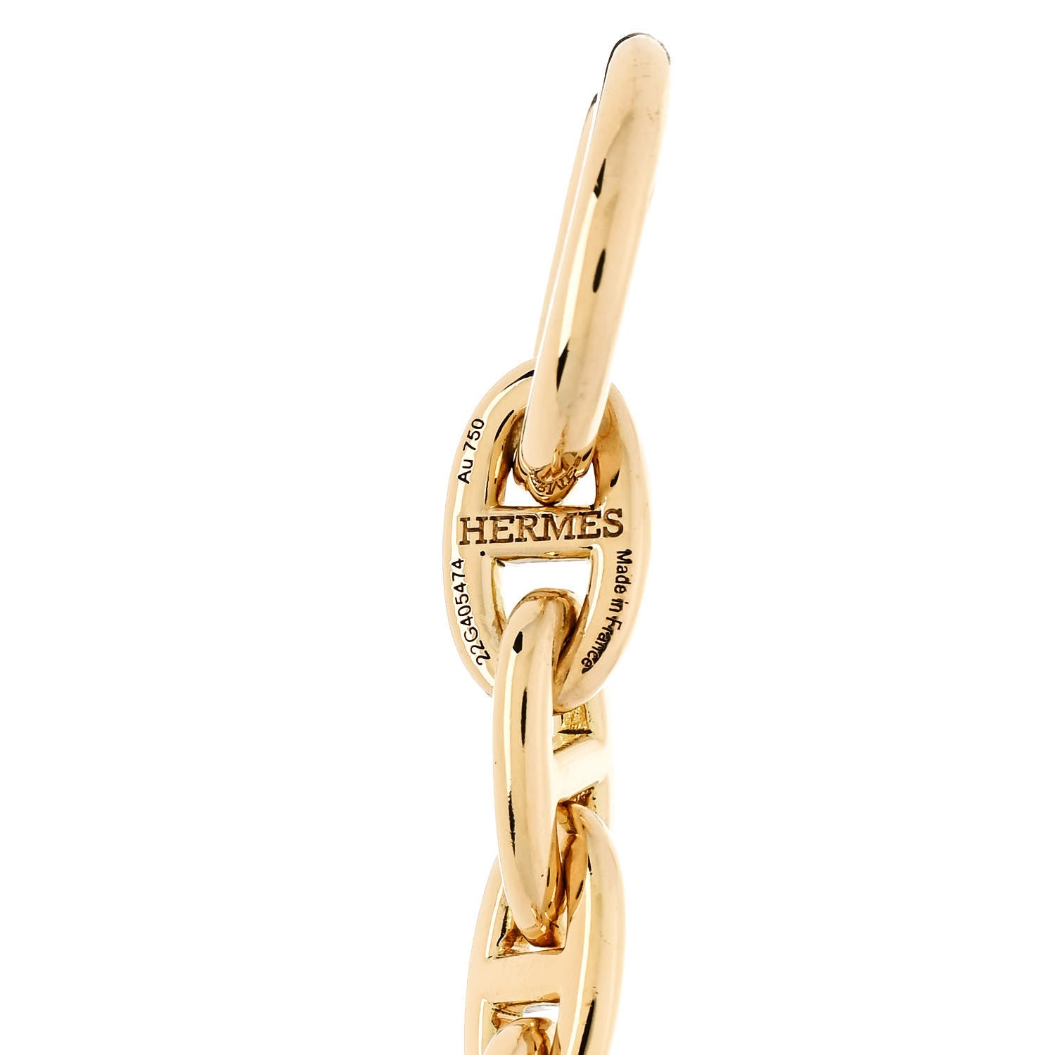 Hermes 18K Yellow Gold TPM Chaine d'Ancre Bracelet 3 of 5