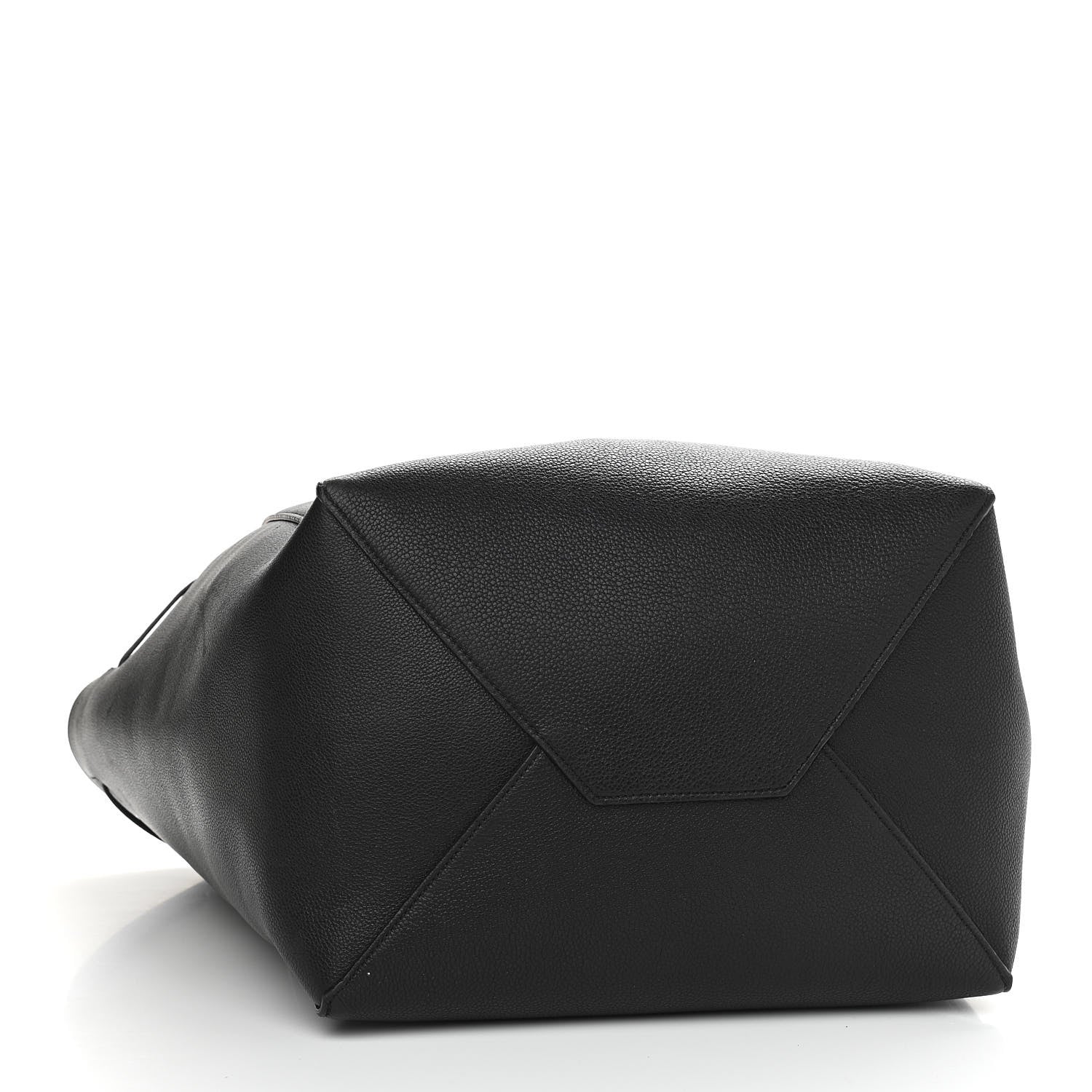 Celine Soft Grained Calfskin Medium Belt Cabas Phantom Black 4 of 10