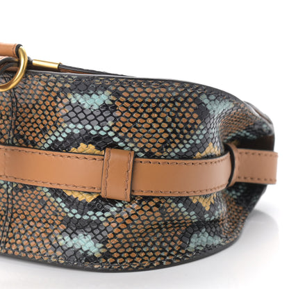 Chloe Python Calfskin Embossed Mini Marcie Round Crossbody Bag Multicolor 8 of 9