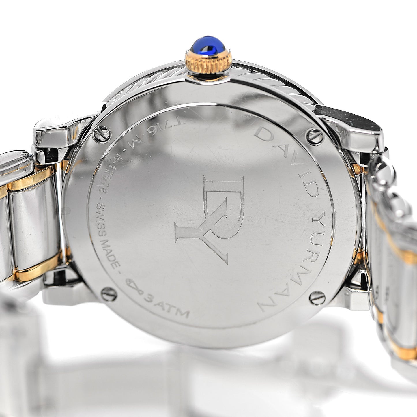 Stainless Steel 18K Yellow Gold Diamond Mother of Pearl 38mm Classic Quartz Watch