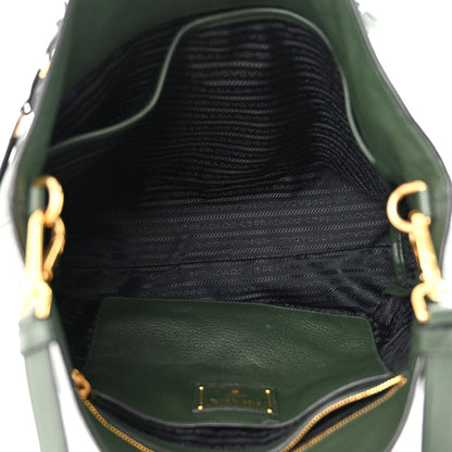 Prada Vitello Daino Shopping Tote Foresta 5 of 11