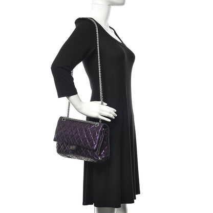 Chanel Metallic Calfskin Quilted 2.55 Reissue 226 Flap Violet 2 of 11