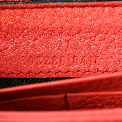 Gucci Pebbled Calfskin Soho Zip Around Wallet Black 7 of 10