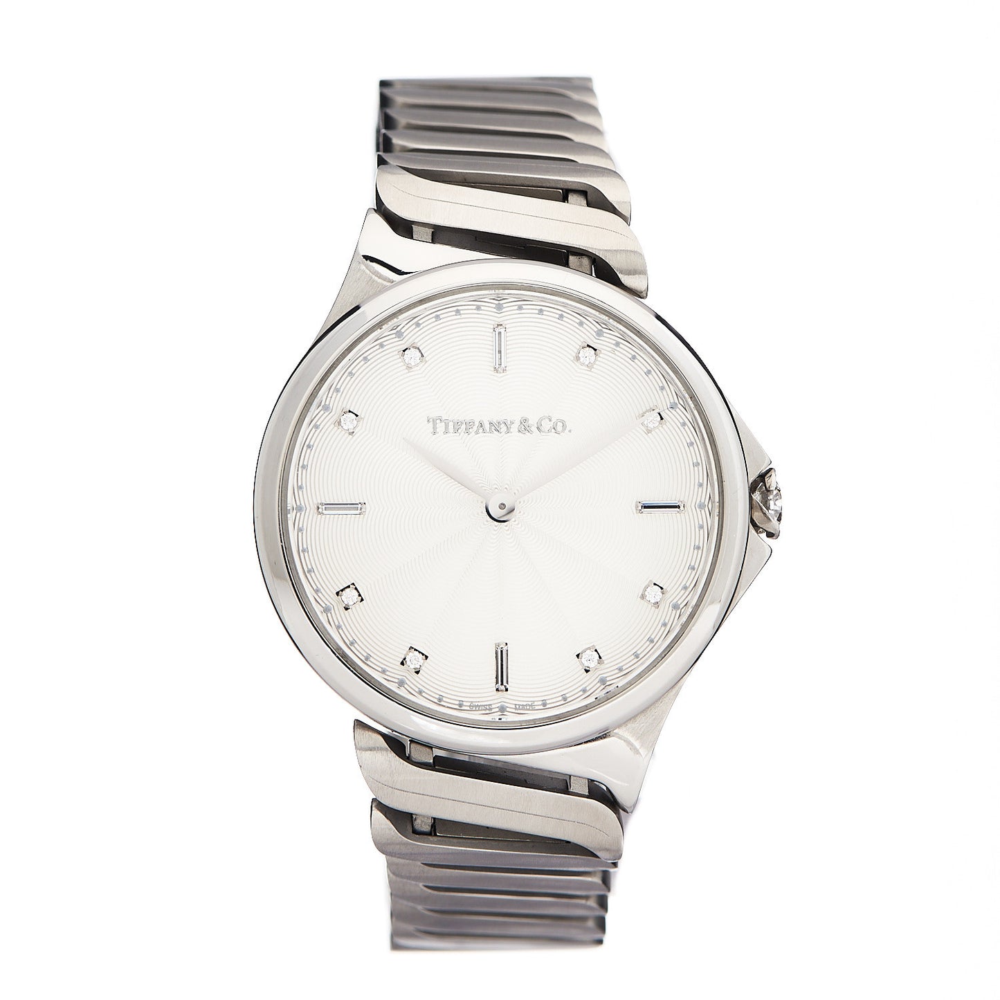 Stainless Steel Diamond 28mm Metro 2-Hand Quartz Watch