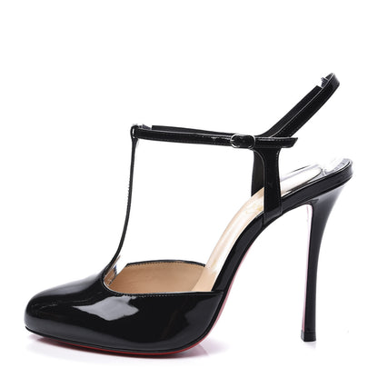 Christian Louboutin Patent Me Pam 100 Pumps 38 Black 1 of 10