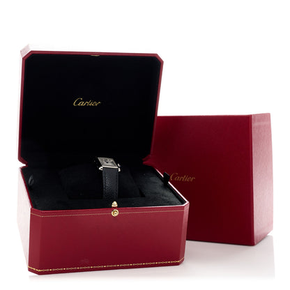Cartier Stainless Steel Calfskin 22mm Must de Cartier Tank Quartz Watch 2 of 5