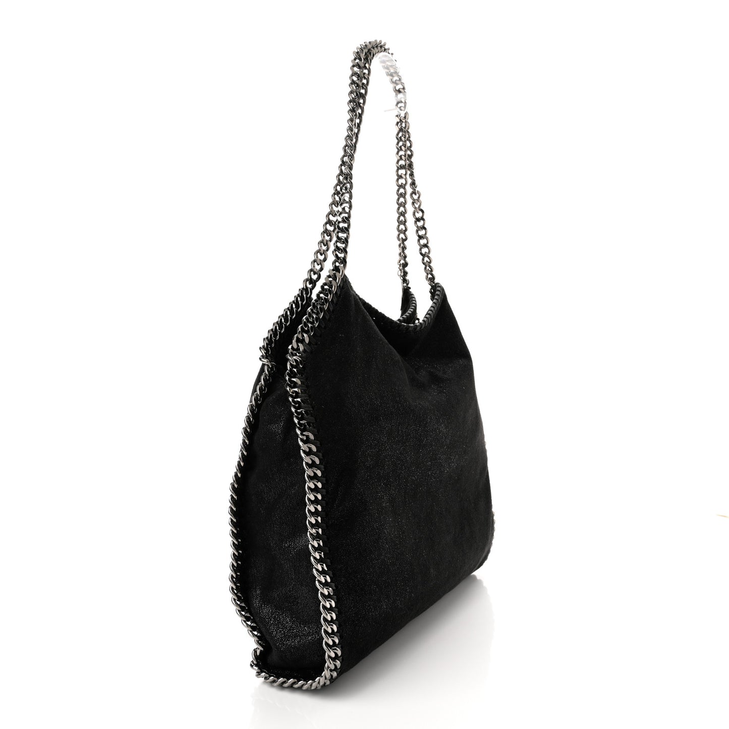 Shaggy Deer Falabella Fold Over Tote Black