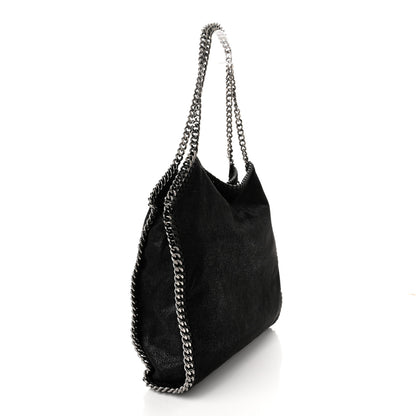 Stella McCartney Shaggy Deer Falabella Fold Over Tote Black 3 of 9