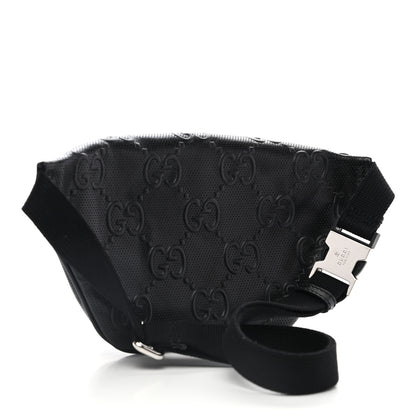 Gucci Calfskin GG Tennis Embossed Belt Bag Black 2 of 11