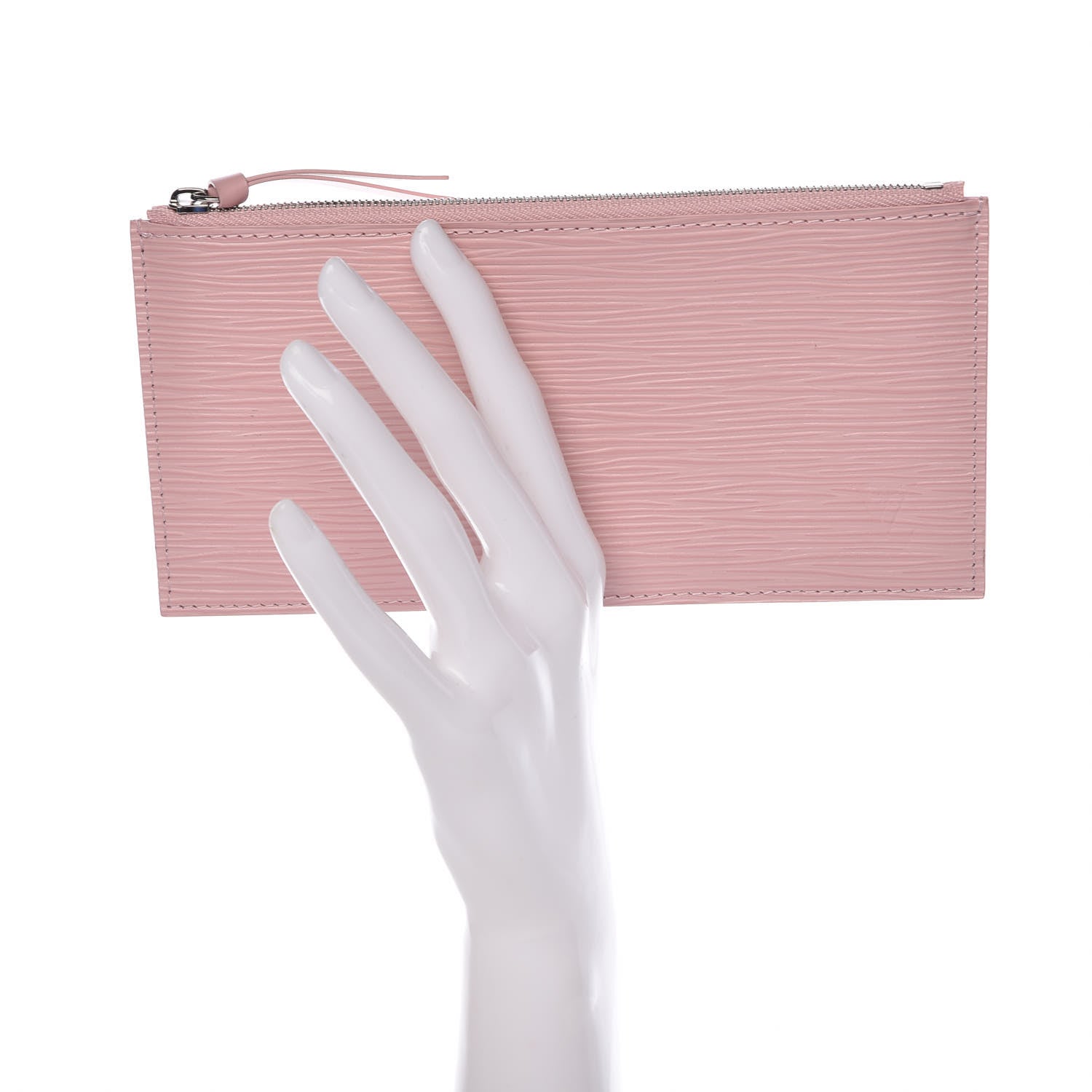 Louis Vuitton Epi Felicie Chain Wallet Zippered Insert Rose Ballerine 2 of 7