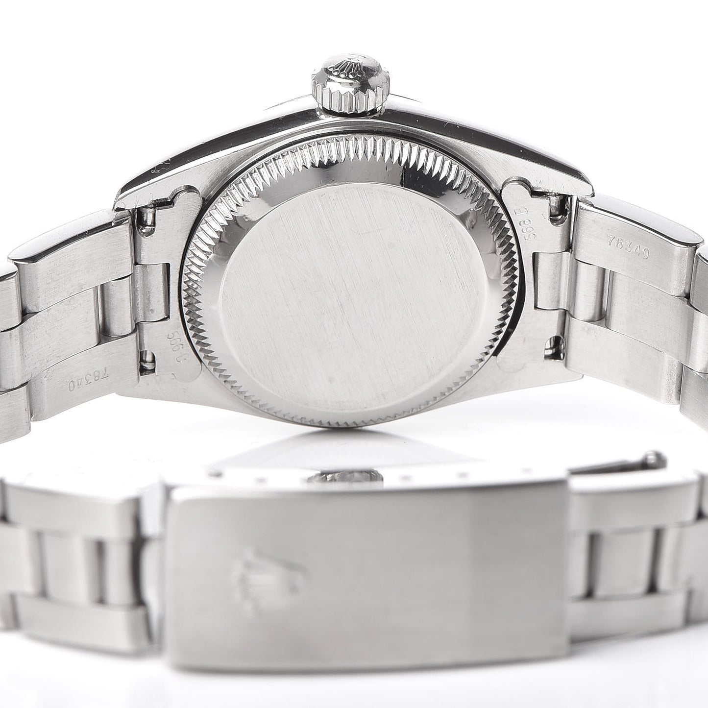 Stainless Steel 24mm Oyster Perpetual Watch Black 67180