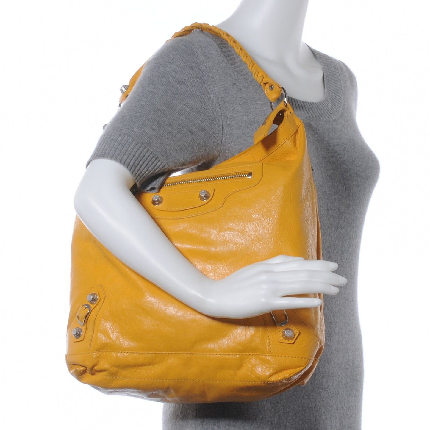 Agneau Giant 12 Silver Hardware Day Hobo Mangue