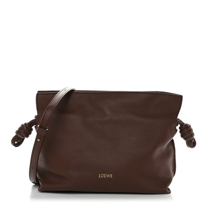 Loewe X SUNA FUJITA Nappa Flamenco Knot Clutch Havana 1 of 10