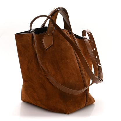 Proenza Schouler Suede Large Chelsea Tote Saddle 3 of 10