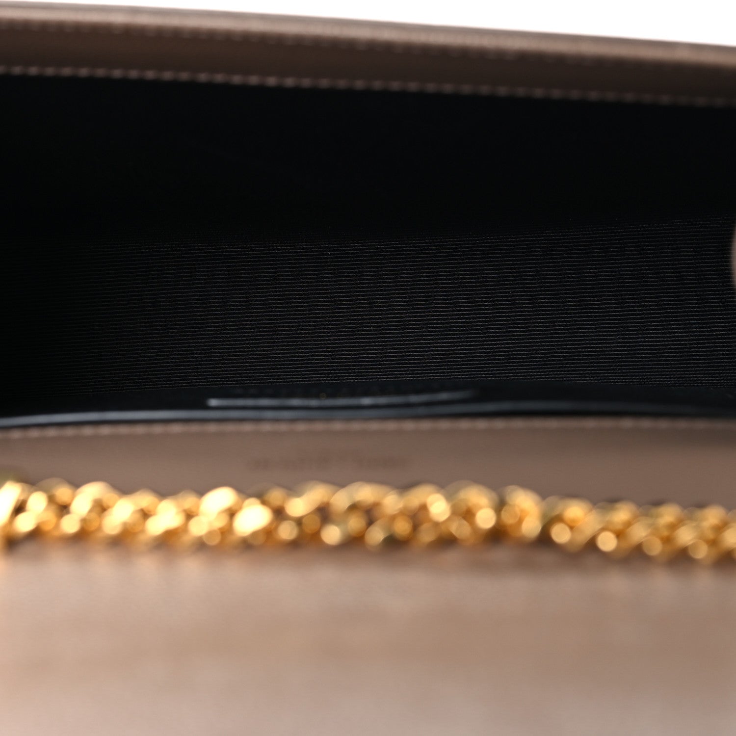 Saint Laurent Grain De Poudre Small Monogram Kate Satchel Taupe 5 of 10