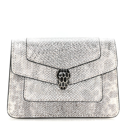 Bulgari Karung Serpenti Forever Purse Card Holder White Agate 1 of 7