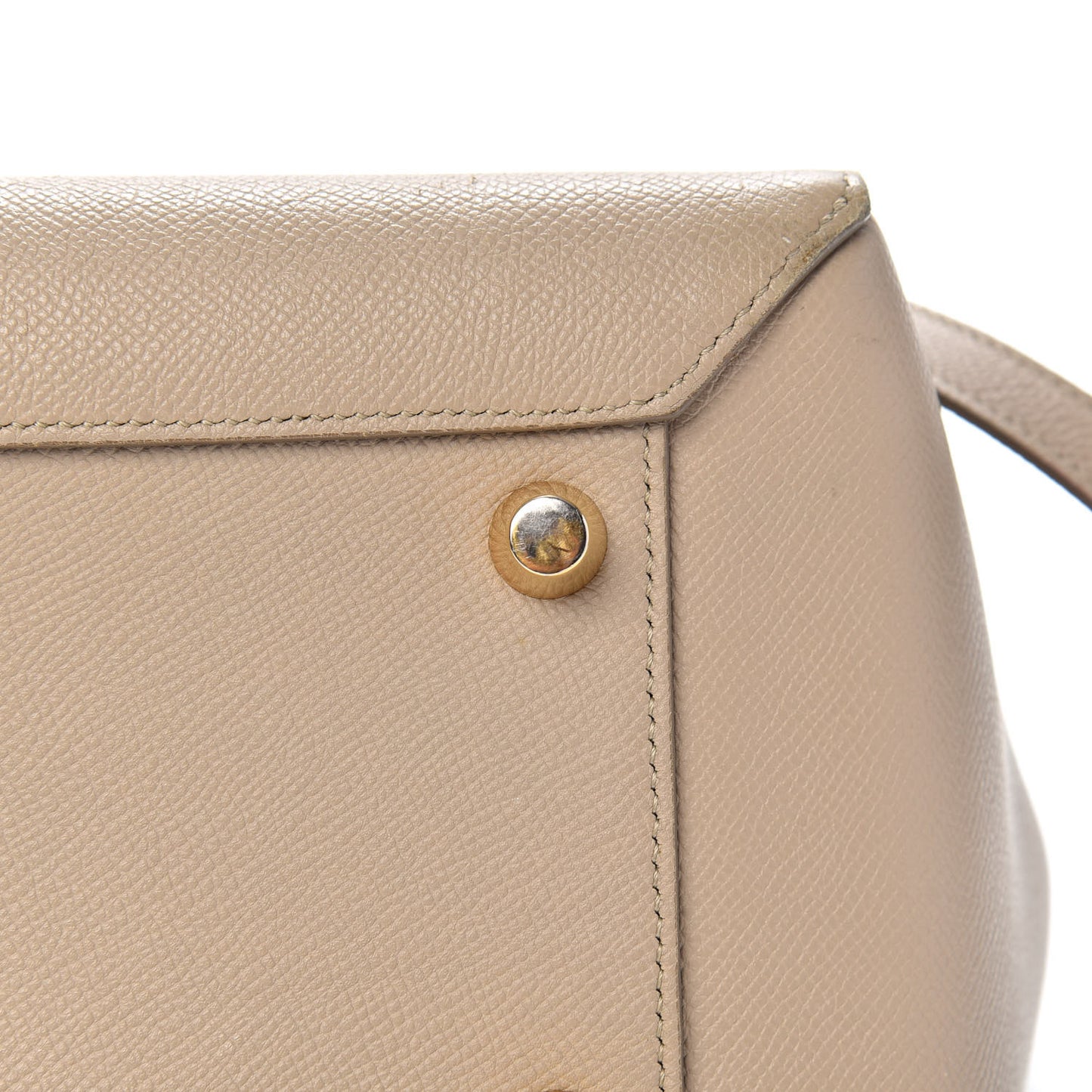 Grained Calfskin Mini Belt Bag Light Taupe