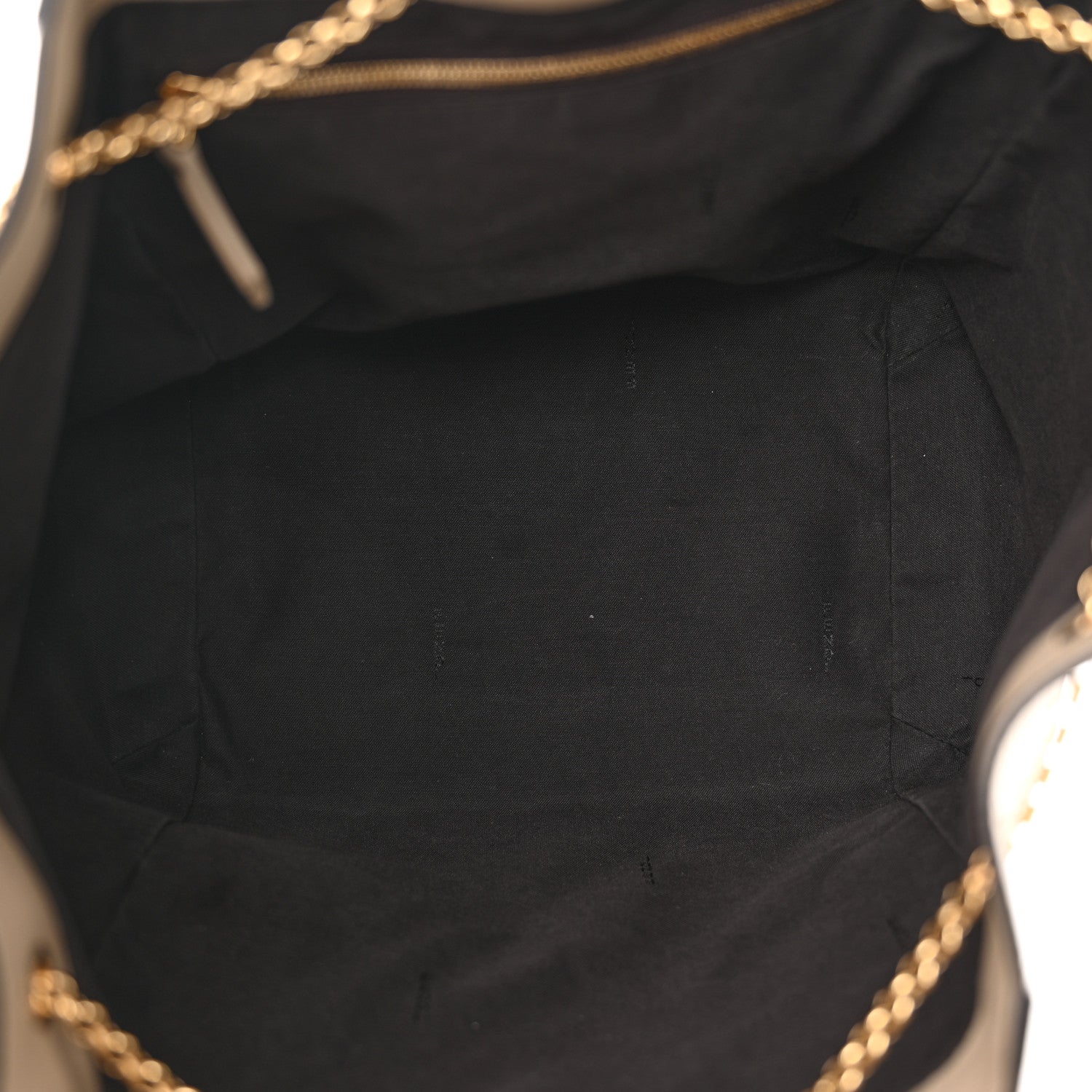 Fendi Vitello Grace King Karligraphy Chain Bucket Bag Nuvola Praline 5 of 18
