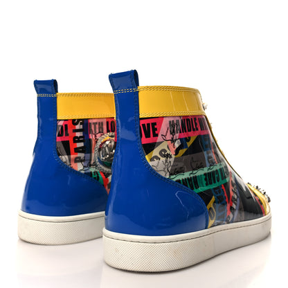 Christian Louboutin Patent Mens Louis Loubiballage Spikes Orlato Flat Sneakers 43.5 Version Multicolor 4 of 10