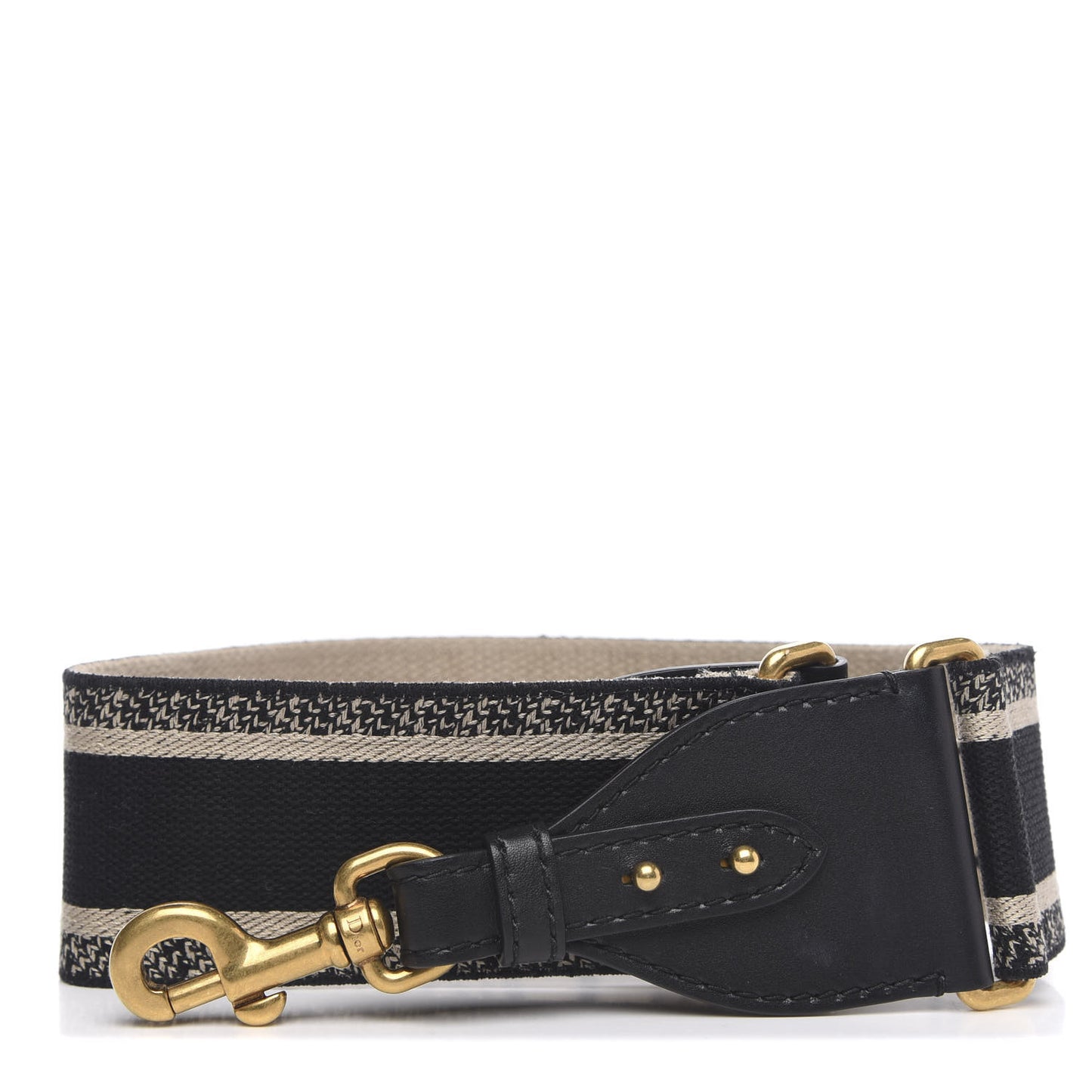 Canvas Embroidered Shoulder Strap Blue