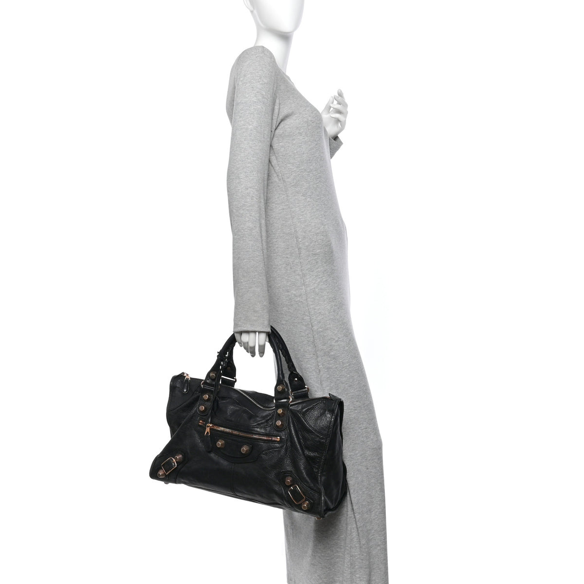 Balenciaga Agneau Giant 21 Rose Gold Hardware Work Black 3 of 11