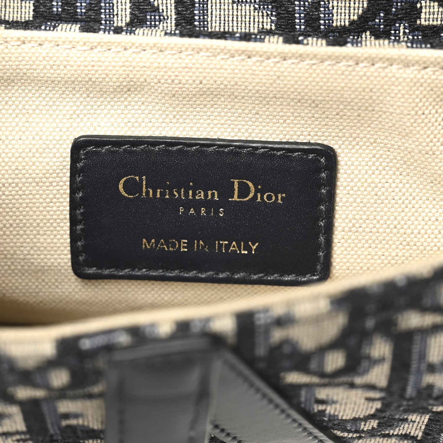 Christian Dior Oblique Mini Saddle Bag Blue 7 of 10