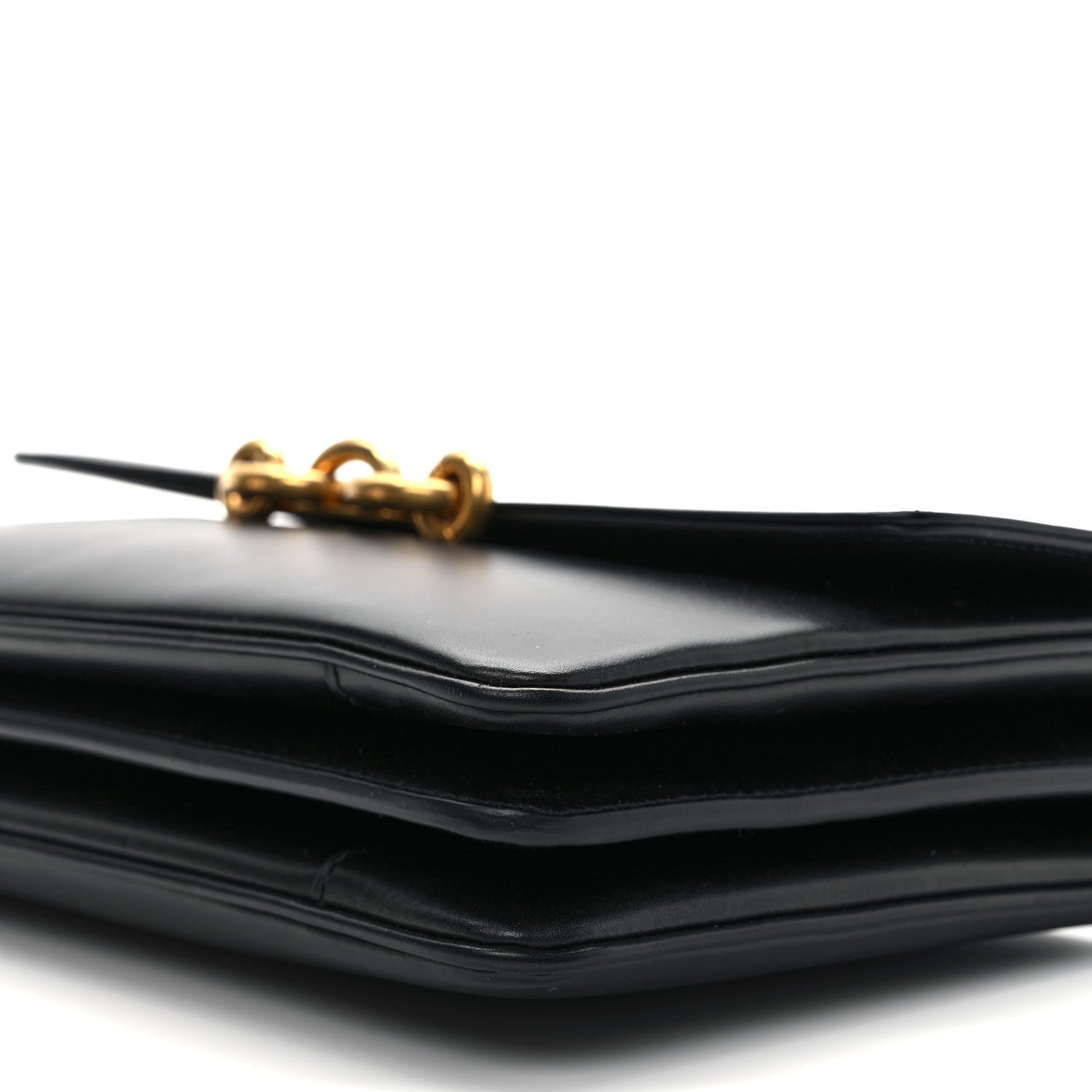 Saint Laurent Smooth Calfskin Le Maillon Satchel Black 9 of 9