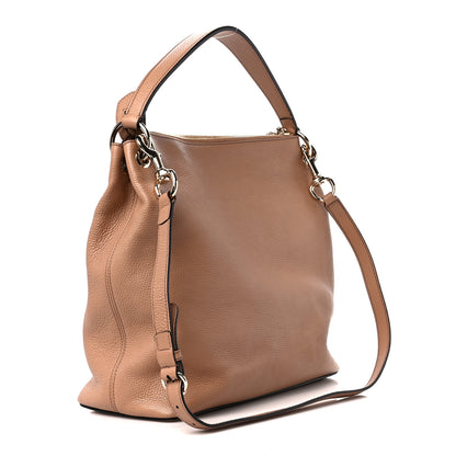 Gucci Pebbled Calfskin Large Soho Hobo Camelia 3 of 11