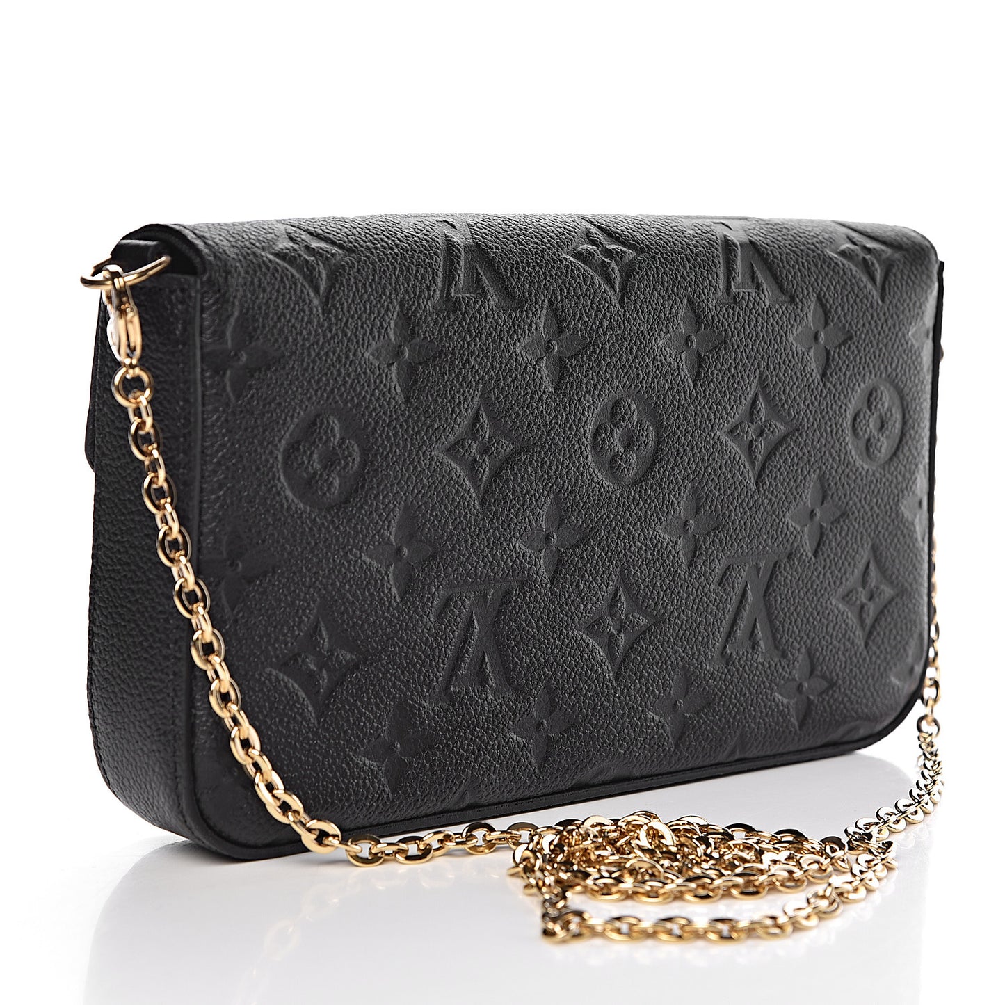 Empreinte Pochette Felicie Chain Wallet Black