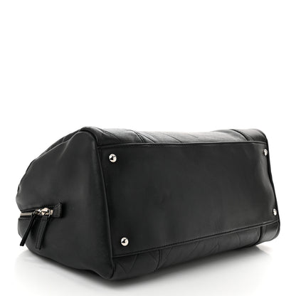 Chanel Calfskin CC Chevron All Day Long Boston Black 4 of 10