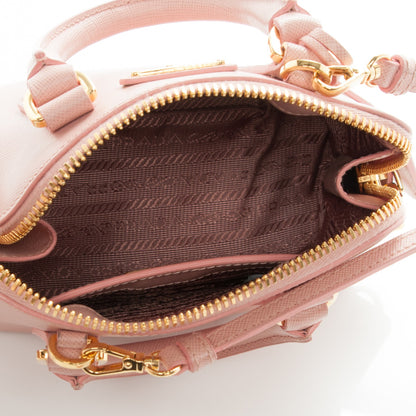 Prada Saffiano Lux Mini Promenade Tote Orchidea 6 of 8