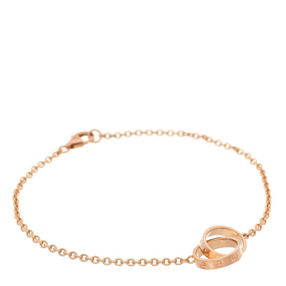 Cartier 18K Pink Gold Interlocking LOVE Bracelet 1 of 5