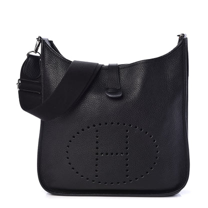 Hermes Taurillon Clemence Evelyne III GM Black 1 of 10