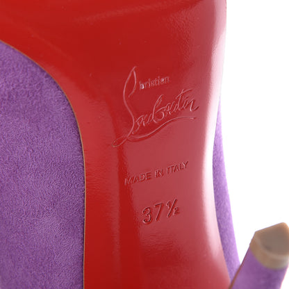 Christian Louboutin Suede Ron Ron 100 Pumps 37.5 Digitale 7 of 8