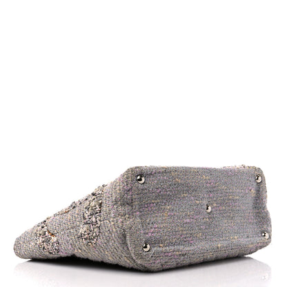 Chanel Tweed Quilted Cambon Tote Grey 3 of 16