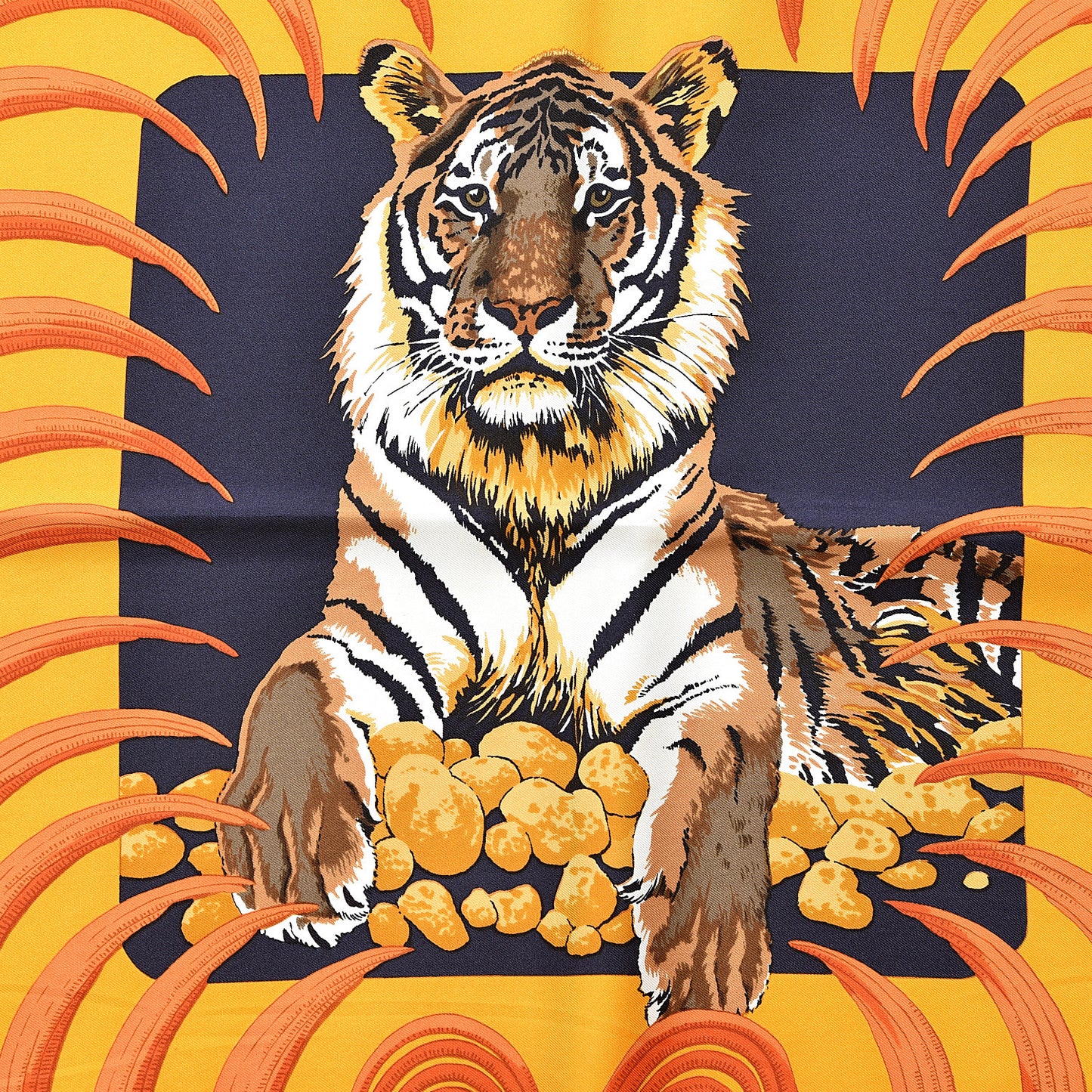 Silk Tigre Royal Scarf 90