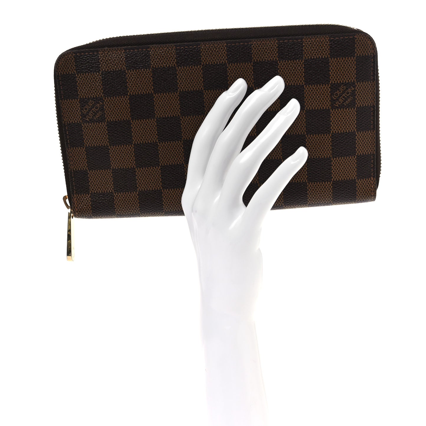 Damier Ebene Zippy Organizer Wallet